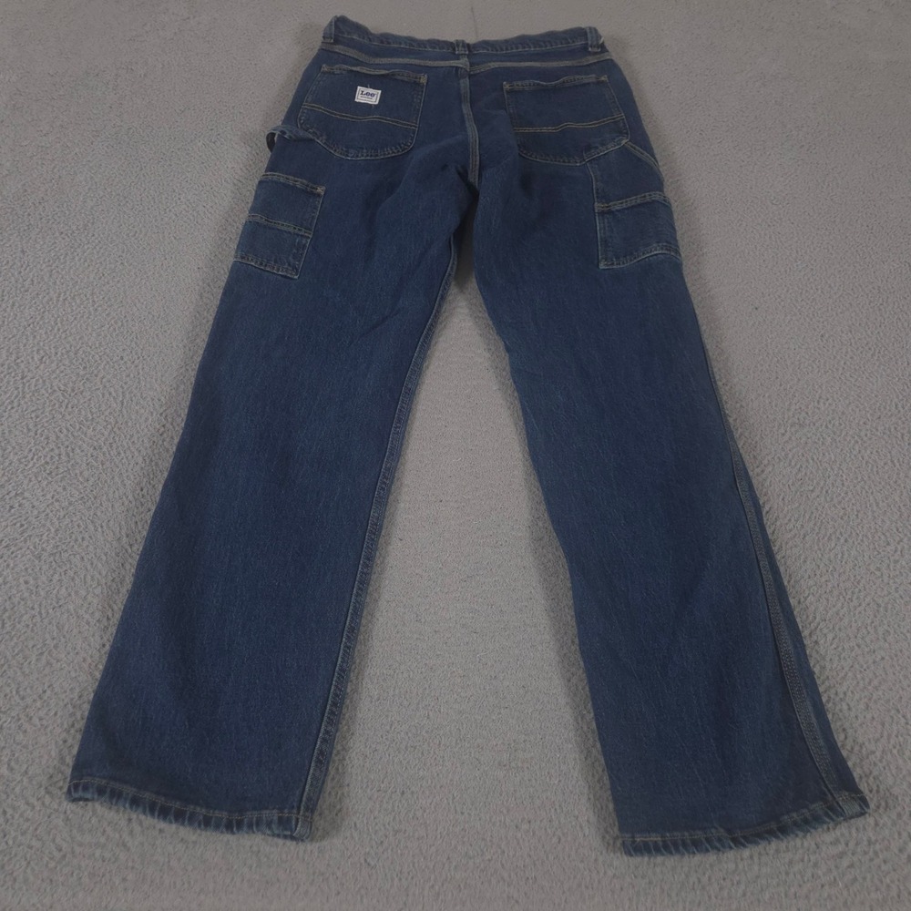 Lee Jeans Men 33x34 Blue Legendary Workwear Carpenter Straight Leg Utility Y2K